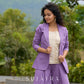 Lavender Jacquard Luxe Jacket – with Optional Co-ord Pants & Brocade Top