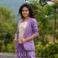 Lavender Jacquard Luxe Jacket – with Optional Co-ord Pants & Brocade Top