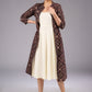 Mystic Charcoal Long Ajrakh Print Jacket