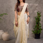 Brown and Beige Geometric Print Blouse with Elbow Sleeves and Sweetheart Neckline