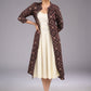 Mystic Charcoal Long Ajrakh Print Jacket