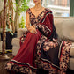 Classic Maroon-Black Dual-Tone Cotton Saree with Kalamkari Border & Pallu