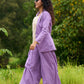 Lavender Jacquard Luxe Jacket – with Optional Co-ord Pants & Brocade Top