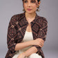 Mystic Charcoal Long Ajrakh Print Jacket