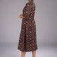 Mystic Charcoal Long Ajrakh Print Jacket