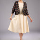 Elegant Printed Ajrakh Jacket with MirrorHand  Embroidery