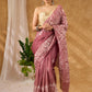 Sophisticated Light Brown Cotton Saree With Timeless Hand Batik Work