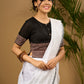 Trendy combination of black cotton ajrakh blouse