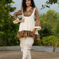 Boho Kalamkari Flared Short Tunic with Statement Sleeves  - Dhoti Pant Additional