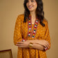 Ethnic handcrafted mirror work bandhani rayon top