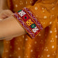 Ethnic handcrafted mirror work bandhani rayon top