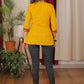 Delicate embroidered mustard cotton Top