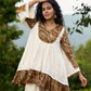 Boho Kalamkari Flared Short Tunic with Statement Sleeves  - Dhoti Pant Additional