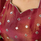 Beautiful Rust Self-Embellished Tissue Kurta - Pant Optional