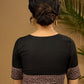 Trendy combination of black cotton ajrakh blouse