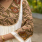 Boho Kalamkari Flared Short Tunic with Statement Sleeves  - Dhoti Pant Additional