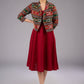 Chic Boho Ikat Cropped Blazer Jacket