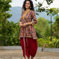 Maroon Kalamkari Choga with Gota Patti Embellishment - Dhoti Pant additional