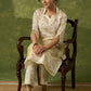 Elegant off White Self-Embellished Tissue Kurta - Pant Optional