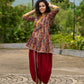 Maroon Kalamkari Choga with Gota Patti Embellishment - Dhoti Pant additional