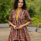 Maroon Kalamkari Choga with Gota Patti Embellishment - Dhoti Pant additional