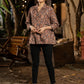 Lavish Maroon Kalamkari Shirt Featuring Beautiful Gathers