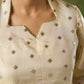 Elegant off White Self-Embellished Tissue Kurta - Pant Optional