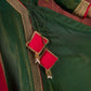 Jade Green Angarkha Anarkali with Eye-Catching Tassel Details