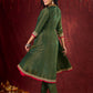 Jade Green Angarkha Anarkali with Eye-Catching Tassel Details
