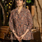 Lavish Maroon Kalamkari Shirt Featuring Beautiful Gathers