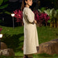 Classic Handloom Cotton Kurta with Sleeveless inner