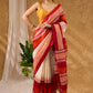 Luxurious Pure Silk Saree Block Printed Saree With Temple Border