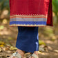 Heritage Maroon Cotton Kurta with Traditional Temple Hand Block Print