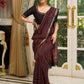 Pure Maheshwari saree with bold Ajrakh prints and regal zari border