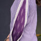 Exclusive-Lilac-Cotton-Straight-Cut-Kurta-Highlighted-With-Ikat-Puff-Sleeves-And-Beautiful-Painting-On-The-Yoke--Pant-Optional