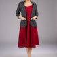 Dusk Black Ikat Blazer Jacket with Pockets
