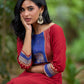 Heritage Maroon Cotton Kurta with Traditional Temple Hand Block Print