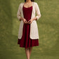Beautiful Off  White  Hakoba Shrug With Lace Detailing For Effortless Style   Dress Optional