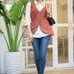 Classy White Cotton Shirt with Maroon Ajrakh Waist Coat