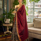 Timeless Dark Green Kalamkari Printed Chanderi Saree with Maroon Khun Pallu
