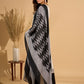 Monochrome Muse Kurta Set with Ikat Dupatta