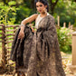 Contemporary Brown Cotton Saree with All-Over Floral Print