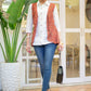 Classy White Cotton Shirt with Maroon Ajrakh Waist Coat