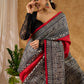 Timeless Maroon Pure Silk Intricate Hand Block Printed Saree