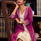 Ethereal Ivory Silk Dress with A-Line Cut and Subtle Pearl Accents - Jacket Optional