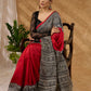 Timeless Maroon Pure Silk Intricate Hand Block Printed Saree