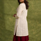Beautiful Off  White  Hakoba Shrug With Lace Detailing For Effortless Style   Dress Optional