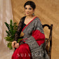 Timeless Maroon Pure Silk Intricate Hand Block Printed Saree