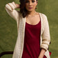 Beautiful Off  White  Hakoba Shrug With Lace Detailing For Effortless Style   Dress Optional