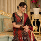 Handcrafted maroon & black Ajrakh print lehenga paired with an embroidered blouse for rich artisanal look - Dupatta Optional